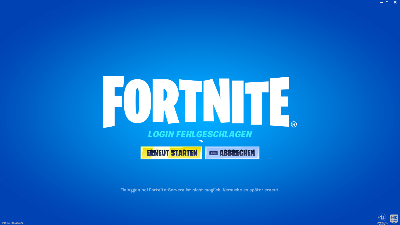 Can t log in to Fortnite servers. What to do