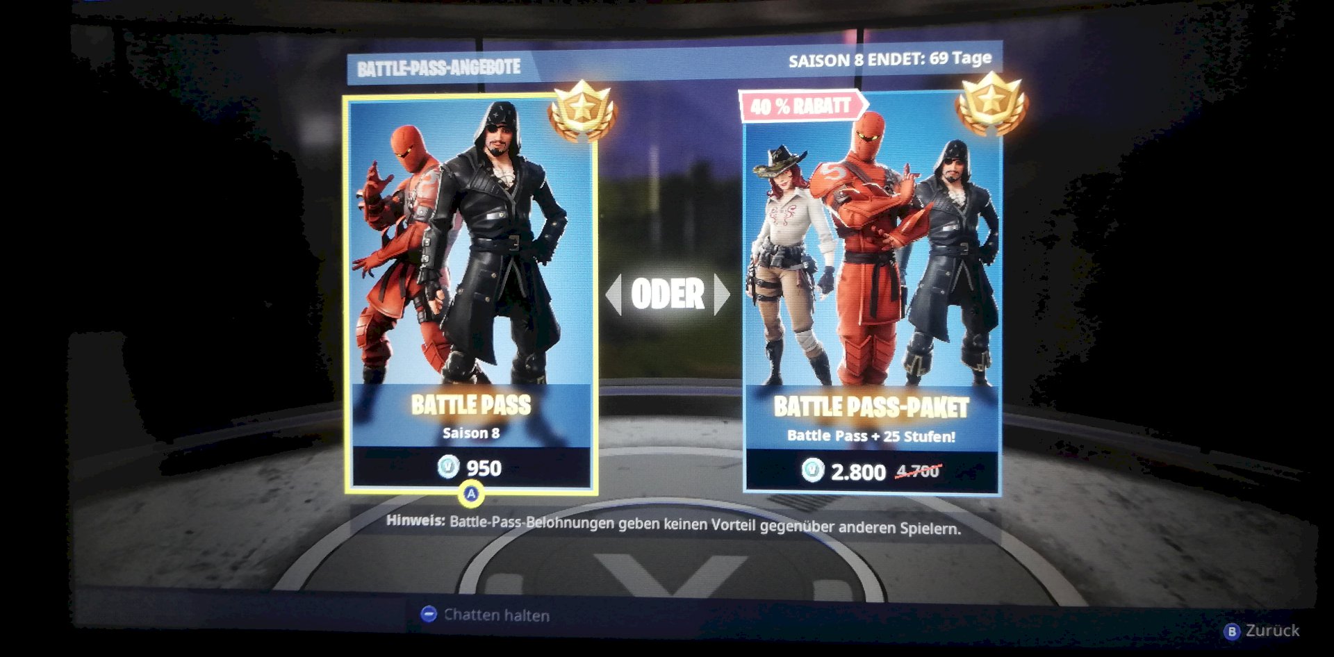 Fortnite battle pass is not possible