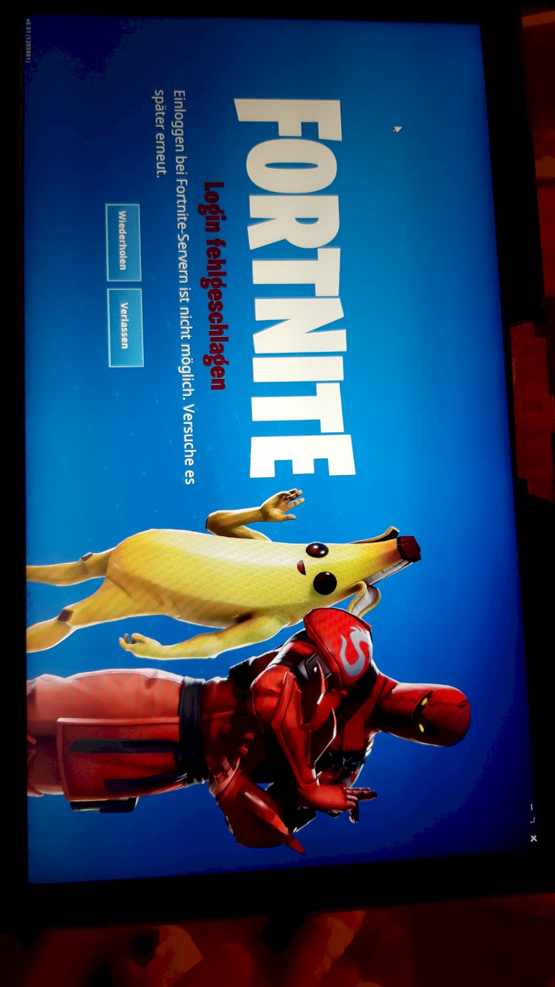 Login to the fortnite servers not possible on pc what to do