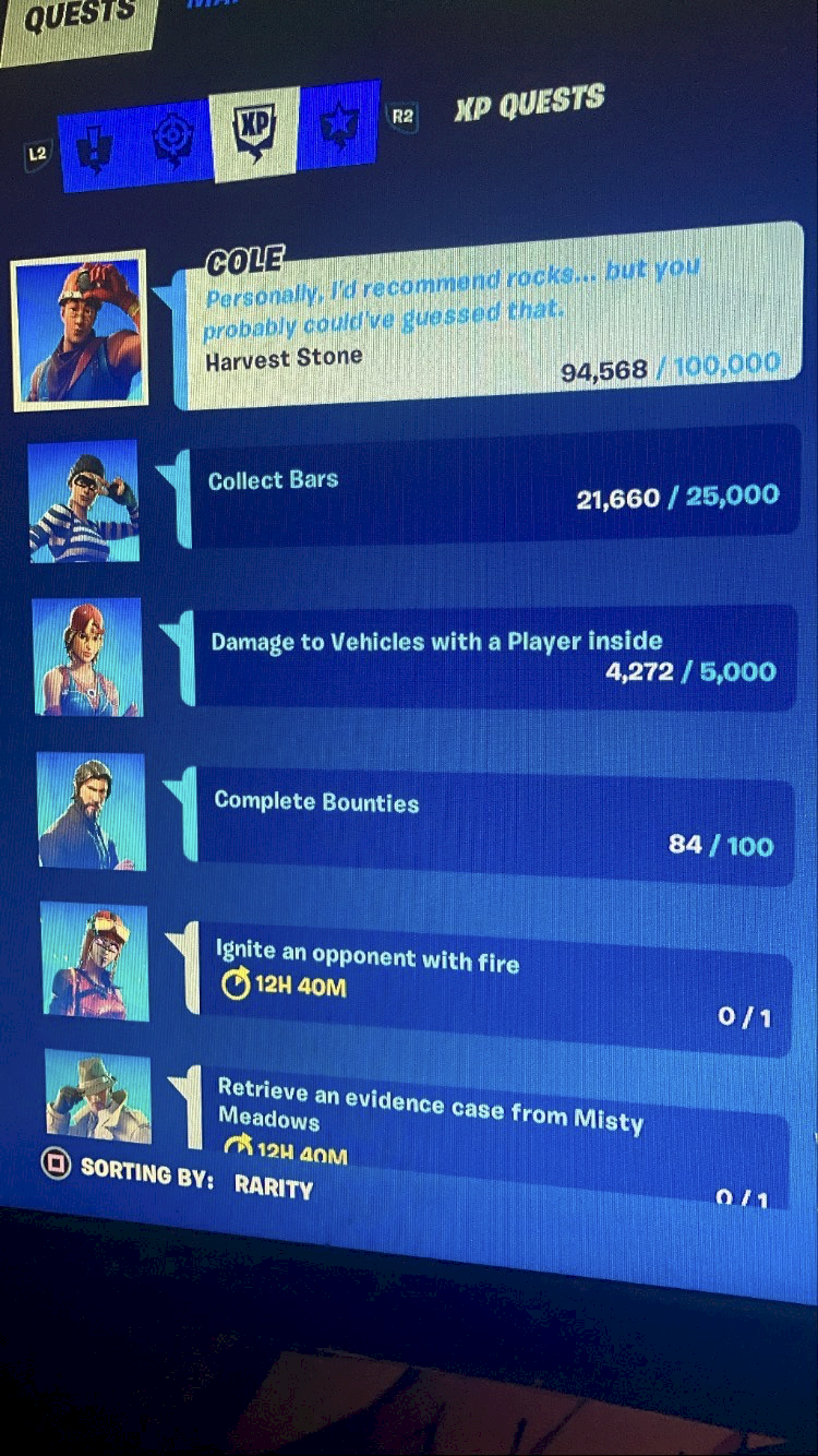 What quests in Fortnite do I have to do