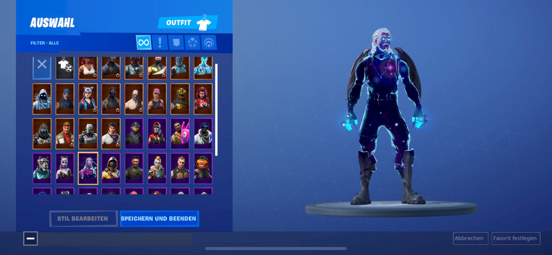 How much is my account worth with Galaxy Skin and Save the World