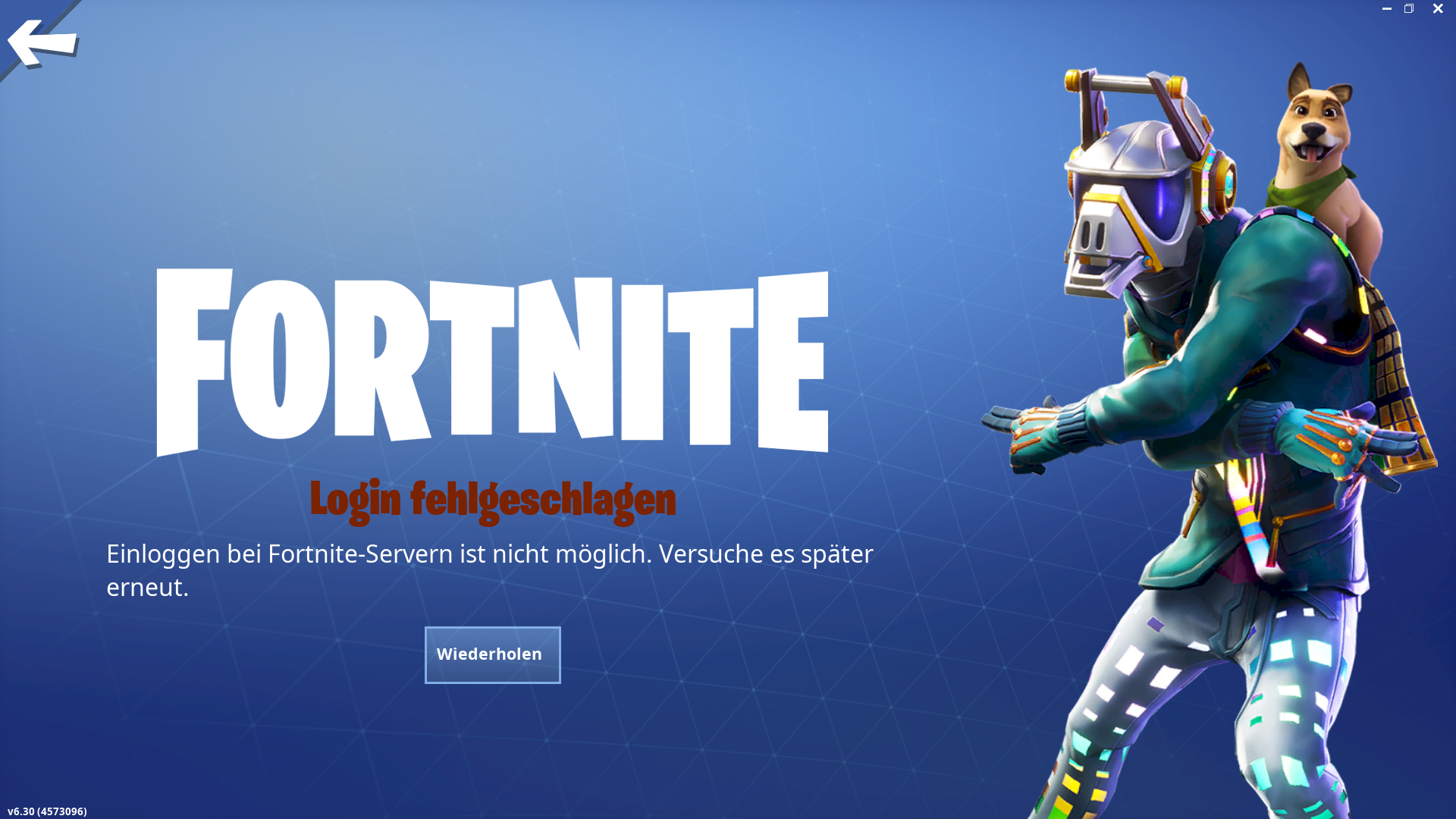 Can t log in to Fortnite servers