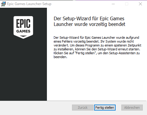 Epic Games Launcher Error Writing Installation Information Re Fortnite