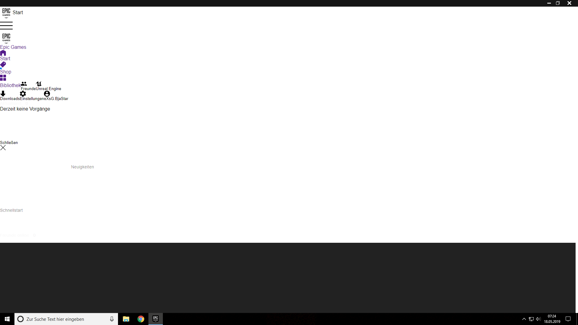 Epicgames Launcher is not working anymore and is white